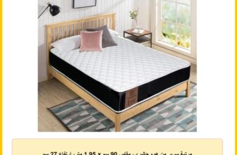 مرتبة سرير من هوم جاليري، مقاس 90 سم × 1.95 متر، ارتفاع 27 سم