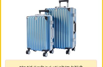 طقم شنط سفر مصنوعة من ايه بي اس من جاك سبرات, كما هو موضح