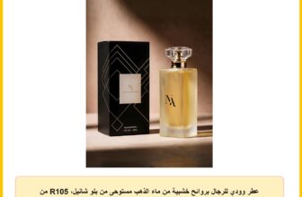 عطر وودي للرجال بروائح خشبية من ماء الذهب مستوحى من بلو شانيل، R105 من ماء الذهب، 50 مل