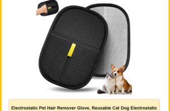 Electrostatic Pet Hair Remover Glove, Reusable Cat Dog Electrostatic Hair Remover Grooming Glove Brush Tool, Suitable for Sofas, Clothing, Carpets, Curtains (1Pcs)