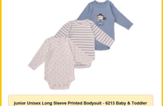 junior Unisex Long Sleeve Printed Bodysuit – 6213 Baby & Toddler Underwear Set (pack of 3)