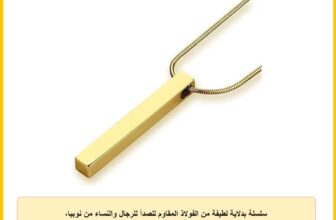 سلسلة بدلاية لطيفة من الفولاذ المقاوم للصدأ للرجال والنساء من نوبيا، فضي، 56 سم