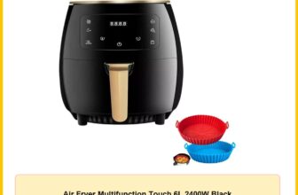 Air Fryer Multifunction Touch 6L 2400W Black
