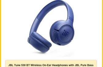 JBL Tune 530 BT Wireless On-Ear Headphones with JBL Pure Bass Sound, Bluetooth 6.0, Foldable Design and 76-Hour Battery Life, Google Fast Pair/Microsoft Swift Pair, Blue