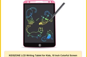 KIDSZONE LCD Writing Tablet for Kids, 10 Inch Colorful Screen Drawing Doodle Board, Erasable Electronic Pad, Educational & Travel Toy Gift for Toddlers Boys Girls (Assorted Colors)