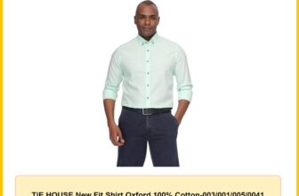 TiE HOUSE New Fit Shirt Oxford 100% Cotton-003/001/005/0041