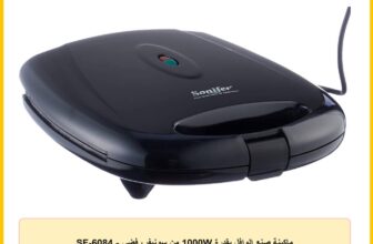 ماكينة صنع الوافل بقدرة 1000W من سونيفر، فضي – SF-6084