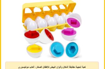 لعبة أحجية مطابقة أشكال وألوان البيض للأطفال الصغار، ألعاب مونتيسوري تعليمية لمرحلة ما قبل المدرسة، هدايا تنمية المهارات الحركية الدقيقة للأولاد والبنات بعمر 1 و2 و3 سنوات من ناودونجلي، 12 قطعة