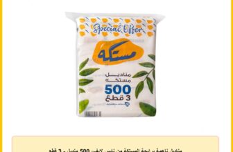 مناديل ناعمة برائحة المستكة من نايس لايف، 500 منديل – 3 قطع