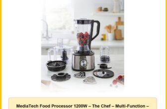 MediaTech Food Processor 1200W – The Chef – Multi-Function – MT-FP999