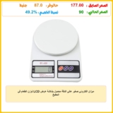 ميزان الكتروني صغير عالي الدقة محمول بشاشة عرض LCD لوزن الطعام في المطبخ