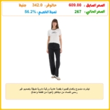 تيشرت منسوج بأكمام قصيرة بقصة عادية ورقبة دائرية ضيقة بتصميم غير رسمي للنساء من ديفاكتو (عبوة من قطعة واحدة)