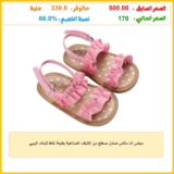 ميكس اند ماكس صندل مسطح من الالياف الصناعية بطبعة نقاط للبنات البيبي