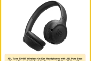 JBL Tune 530 BT Wireless On-Ear Headphones with JBL Pure Bass Sound, Bluetooth 6.0, Foldable Design and 76-Hour Battery Life, Google Fast Pair/Microsoft Swift Pair, Black