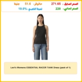 Levi’s Womens ESSENTIAL RACER TANK Dress (pack of 1)